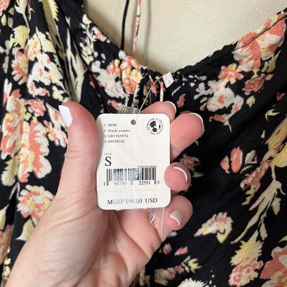 Free People Hilary Printed Top NWT - Picture 7 of 11